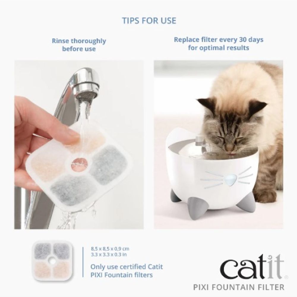 Catit, PIXI Fountain Filter, 3 pk