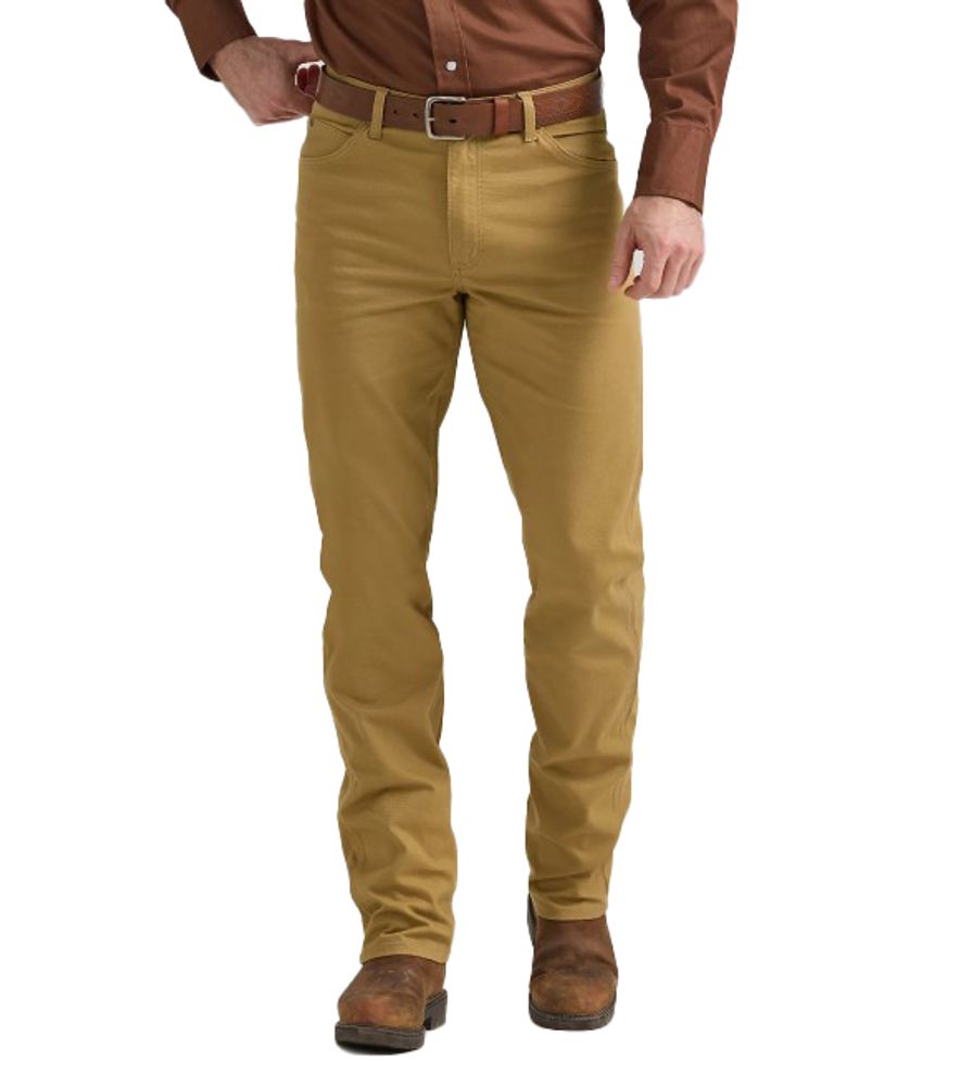 Wrangler, Men's Premium Performance Tough Comfort Cowboy Cut Regular Fit Canvas Jean