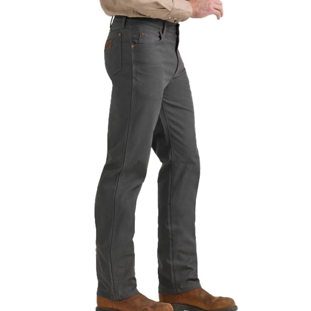 Wrangler, Men's Premium Performance Tough Comfort Cowboy Cut Regular Fit Canvas Jean