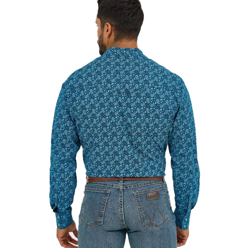 Wrangler, Men's 20X Competition Advanced Comfort Long Sleeve Two Pocket Western Snap Shirt