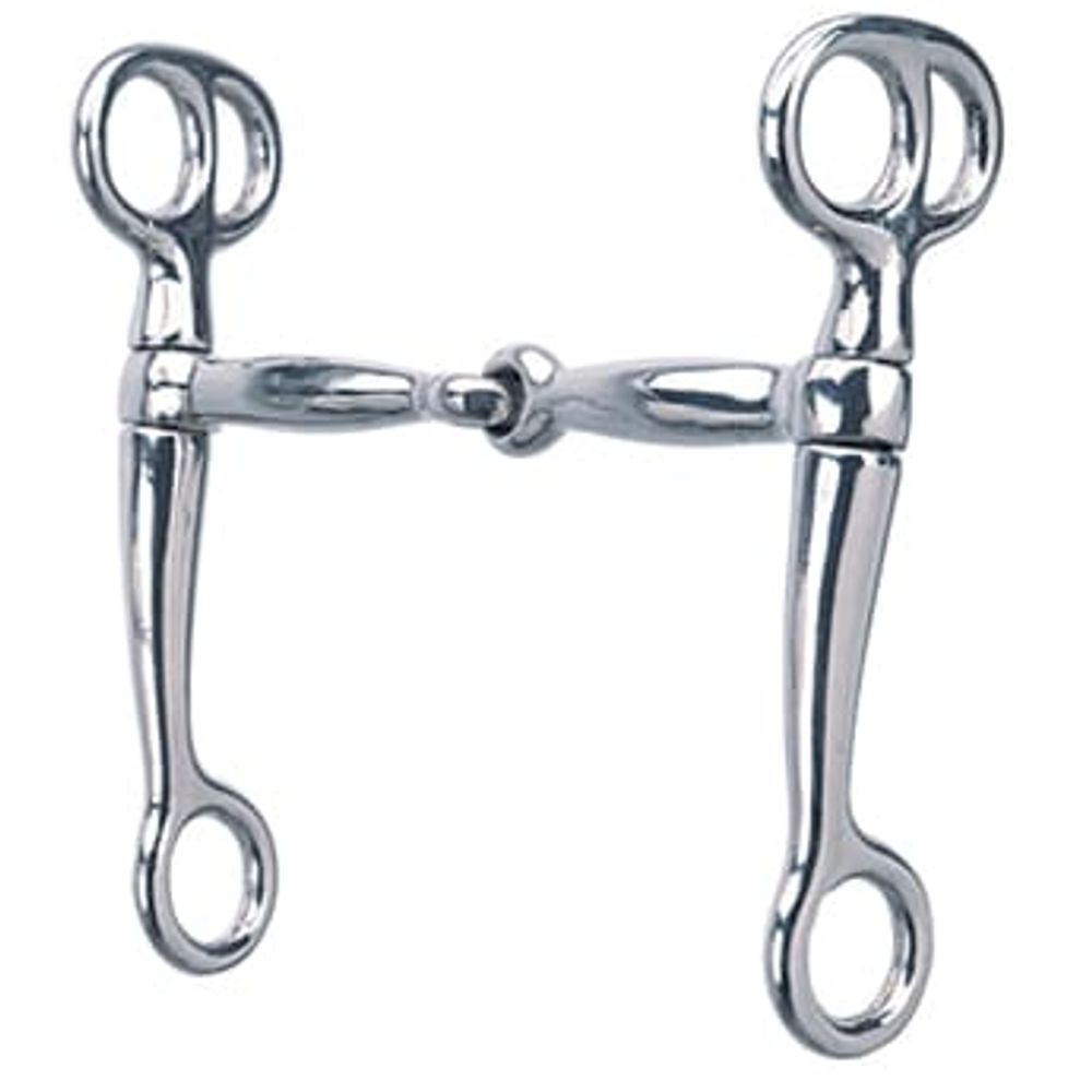 Weaver Leather Tom Thumb Snaffle Bit, Nickel Plated, 5" mouth