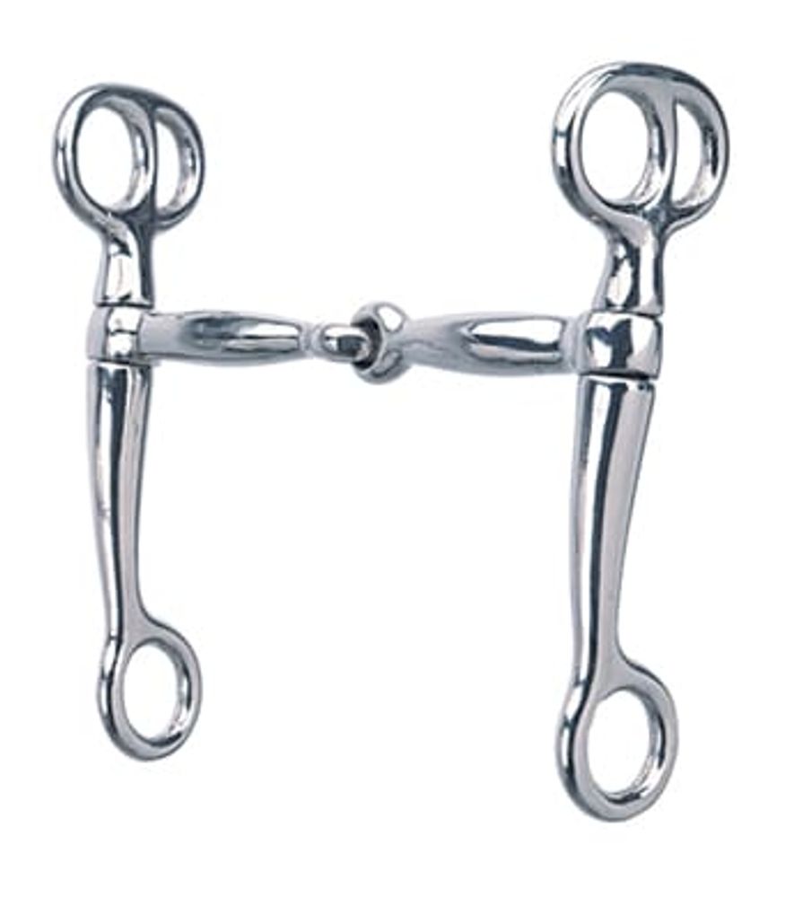 Weaver Leather Tom Thumb Snaffle Bit, Nickel Plated, 5" mouth