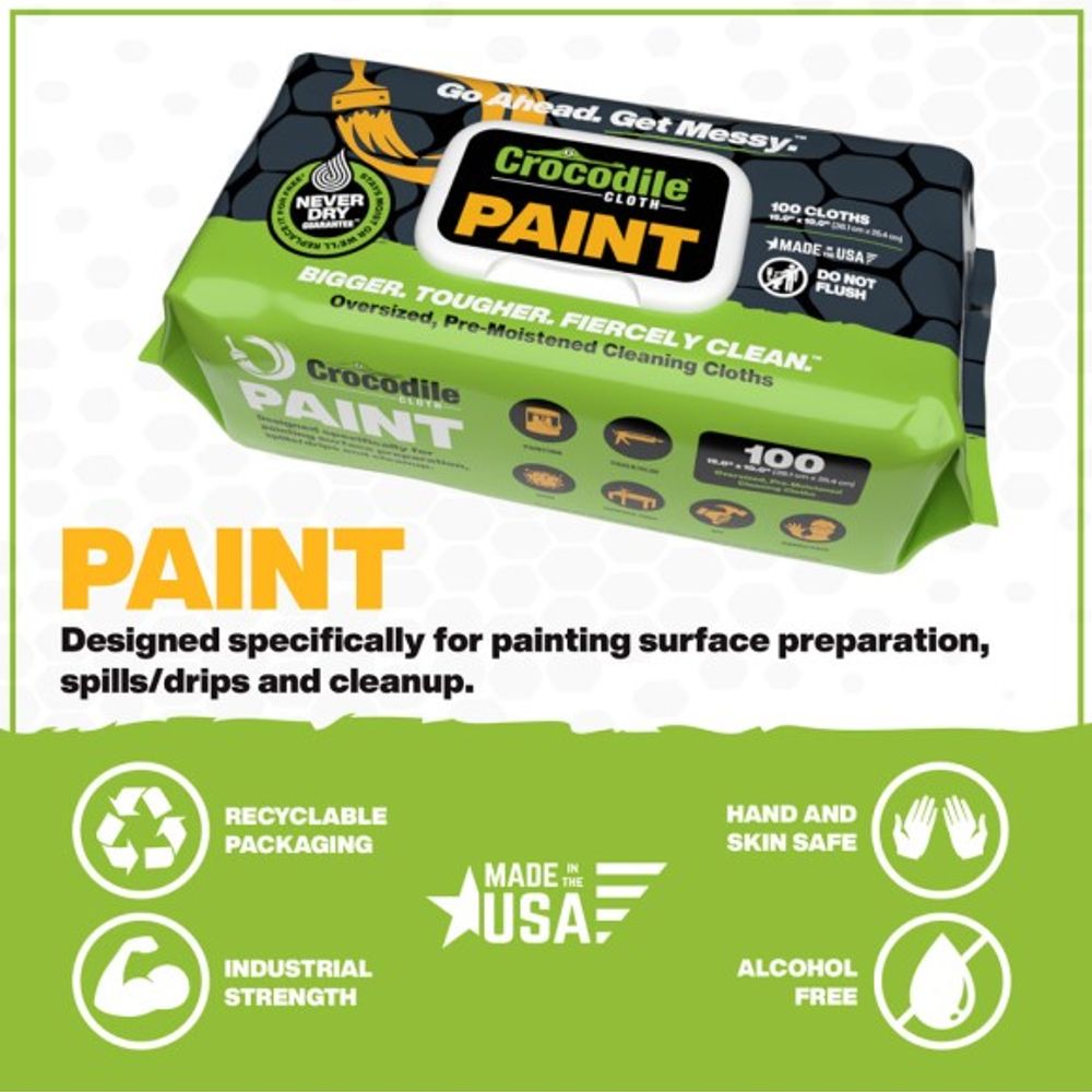 Crocodile Cloth, Paint, 100 pk