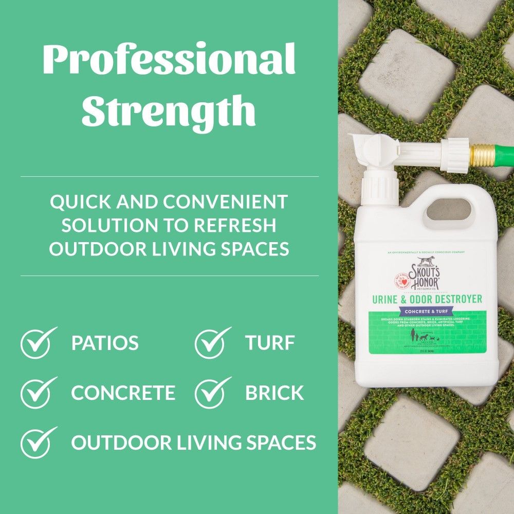 Skout's Honor, Urine & Odor Destroyer for Concrete & Turf, 32 oz 