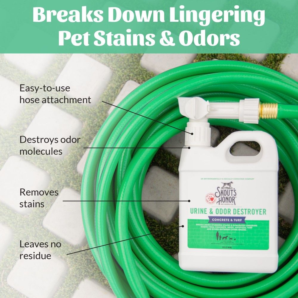 Skout's Honor, Urine & Odor Destroyer for Concrete & Turf, 32 oz 