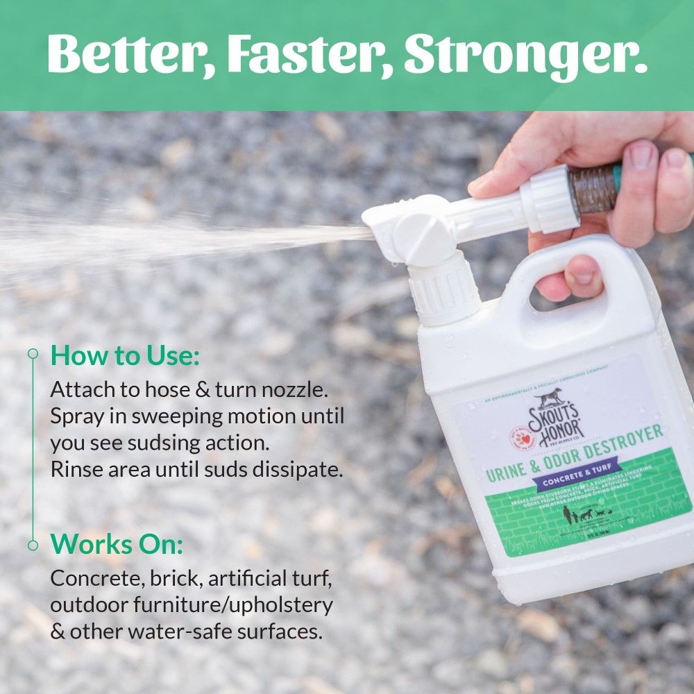 Skout's Honor, Urine & Odor Destroyer for Concrete & Turf, 32 oz 