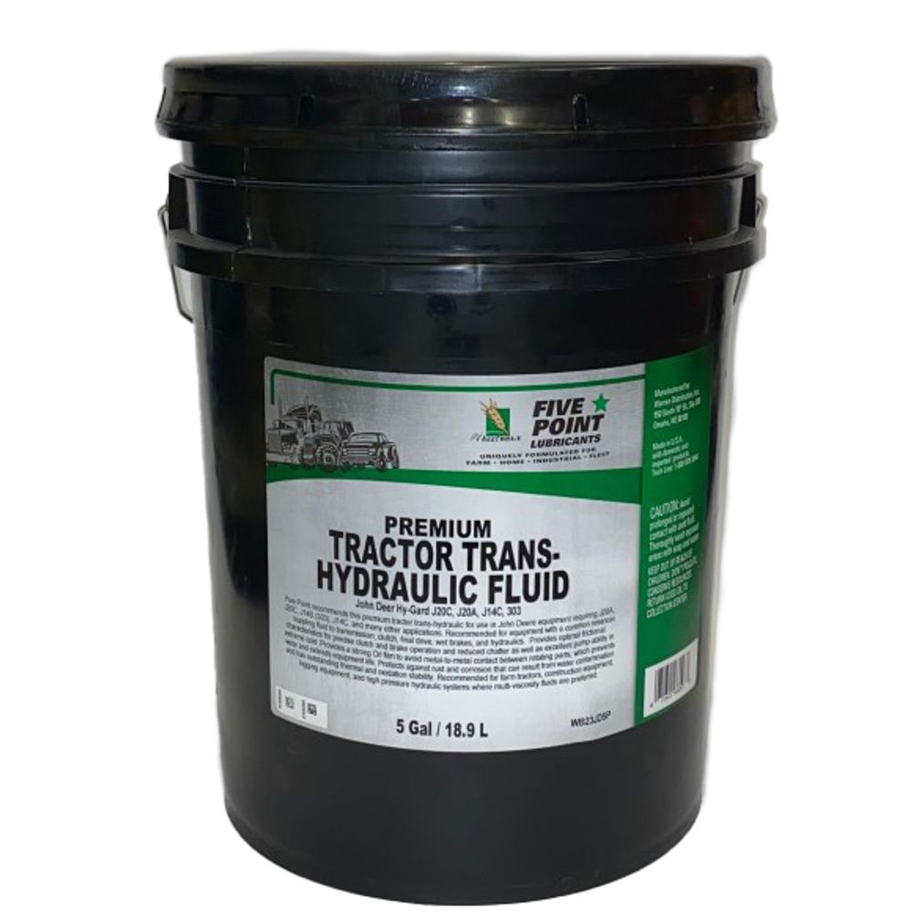 Five Point, Premium Tractor Trans-Hydraulic Fluid, 5 gal