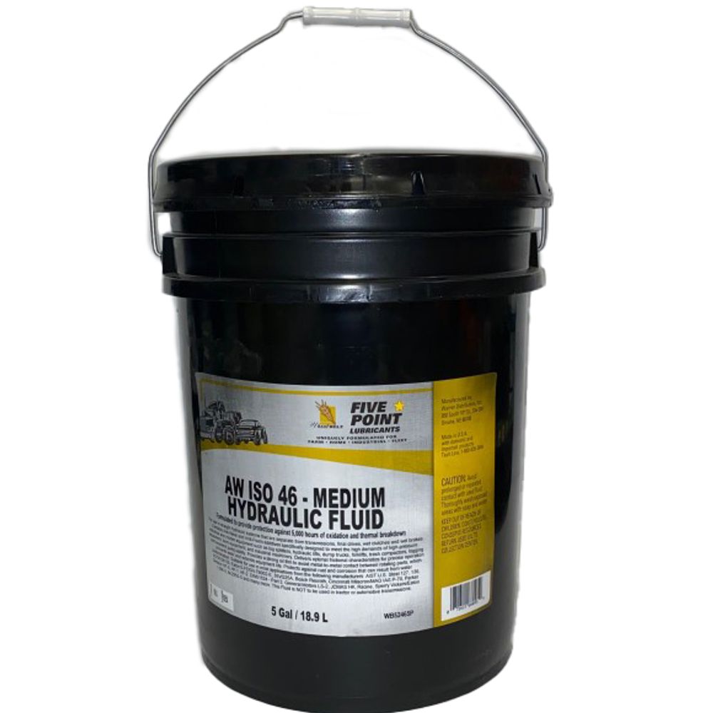 Five Point, AW ISO 46-Medium Hydraulic Fluid, 5 gal