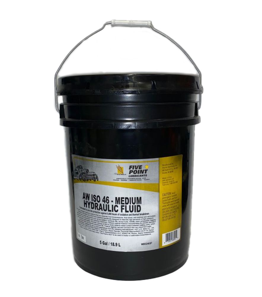 Five Point, AW ISO 46-Medium Hydraulic Fluid, 5 gal