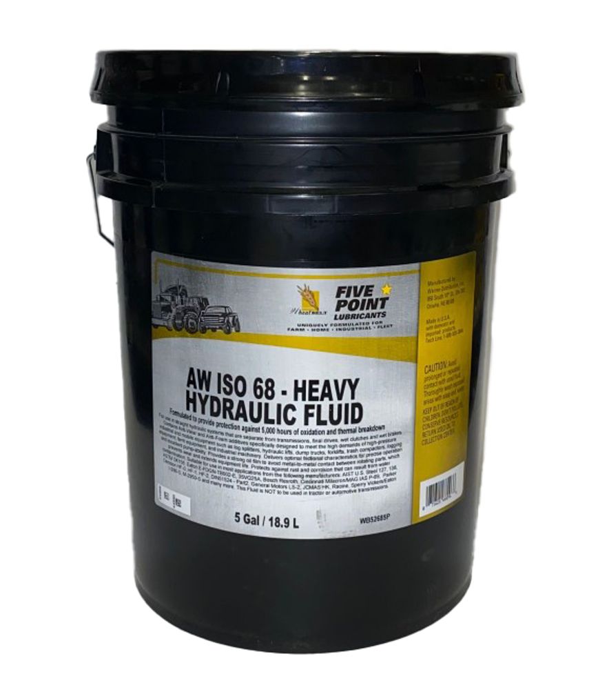 Five Point, AW ISO 68-Heavy Hydraulic Fluid, 5 gal