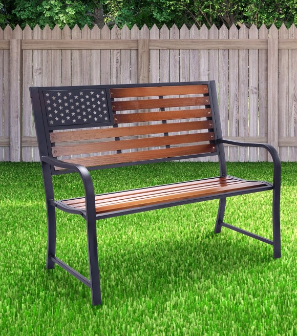 Backyard Expressions, Wood American Flag P… l Frame | Wilco
