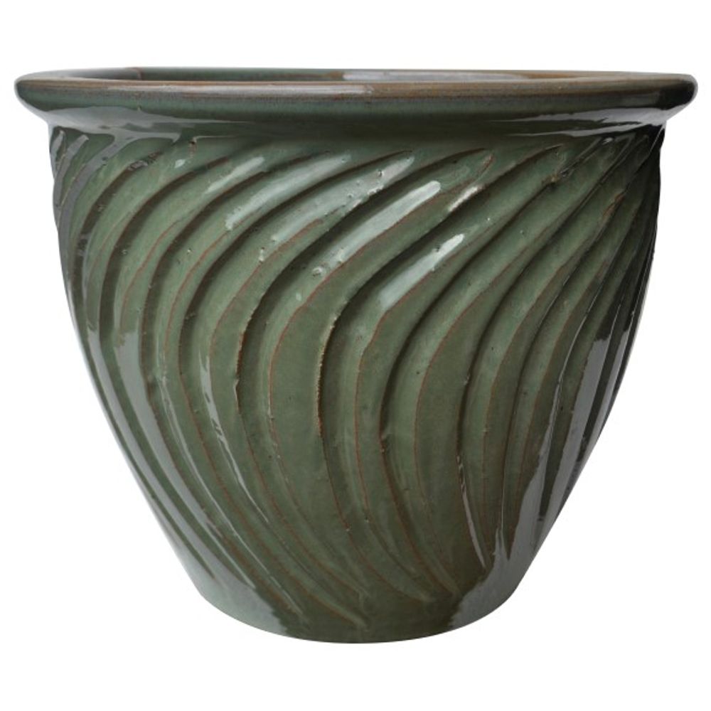 Tri-R Sales, Swirl Healey Green Planter