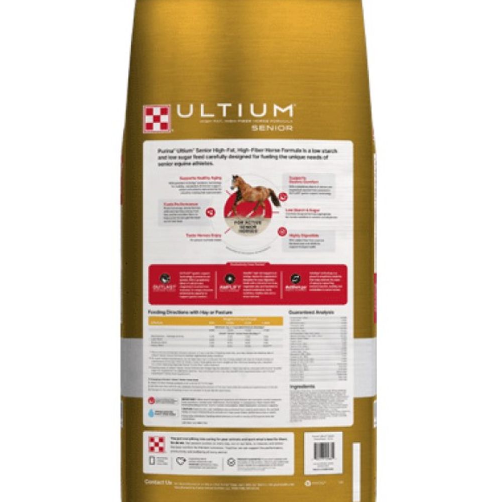 Purina, Ultium Senior Horse Feed, 50 lb