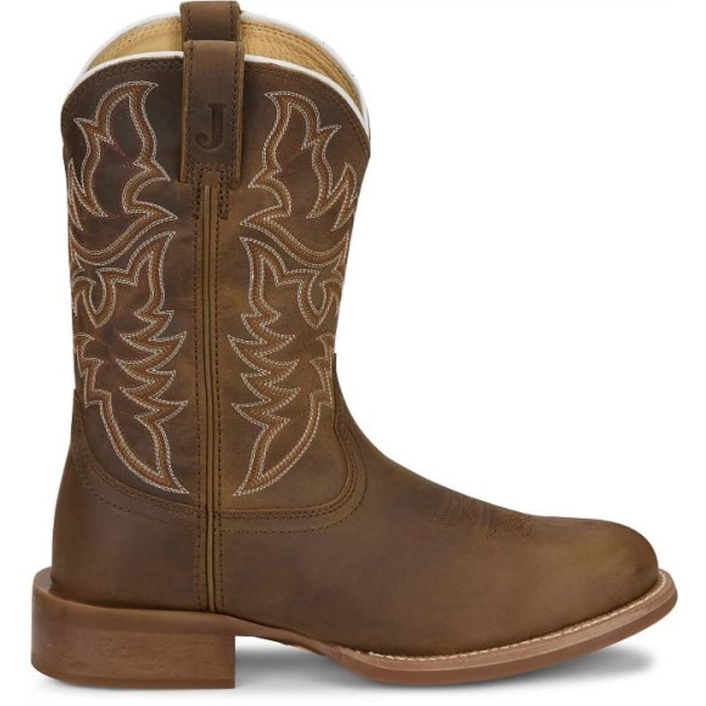 Justin, Men's Brown Wild Bill 11" Western Boot