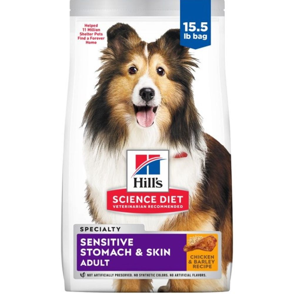 Science Diet, Adult Sensitive Stomach & Skin Chicken & Barley Dog Food