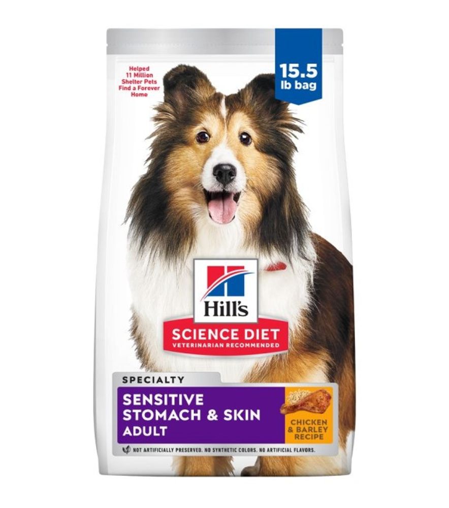 Science Diet, Adult Sensitive Stomach & Skin Chicken & Barley Dog Food