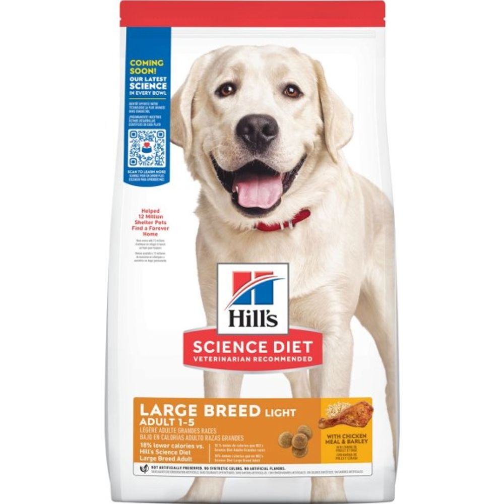 Science Diet, Adult Light Large Breed Chicken Dog Food, 30 lb