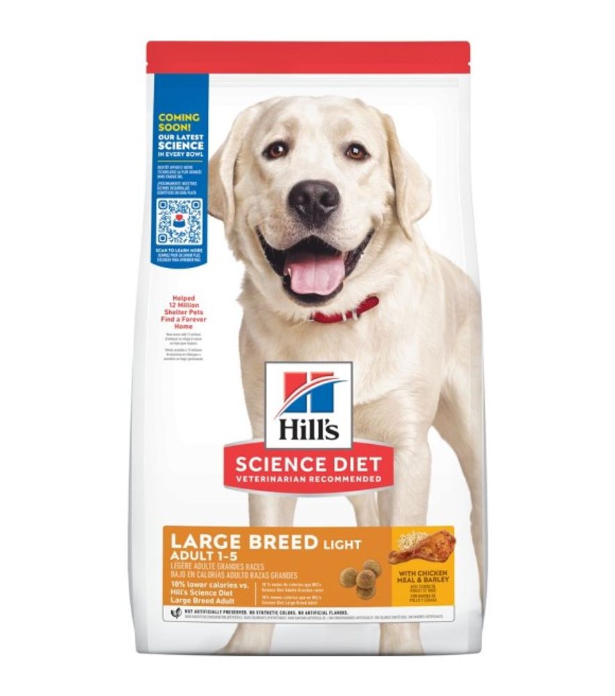 Science Diet, Adult Light Large Breed Chicken Dog Food, 30 lb