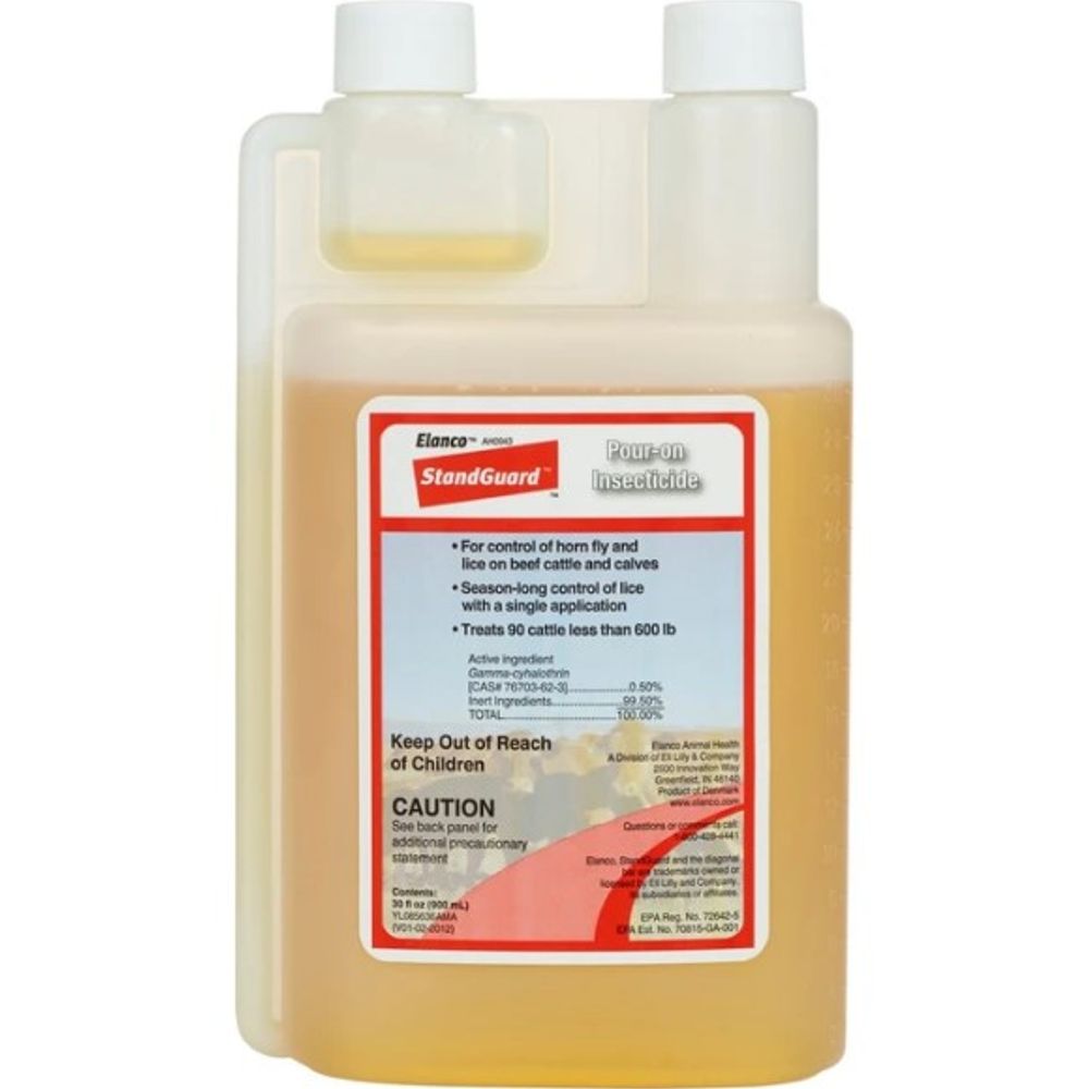 Elanco, StandGuard Pour-On Insecticide, 900 ml | Wilco