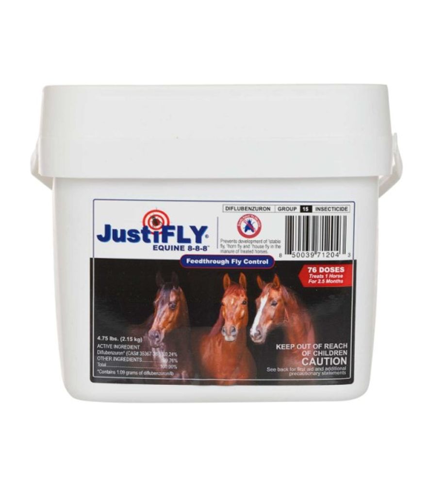 JustiFLY Equine 8-8-8 Feedthrough Fly Control, 4.75 lb