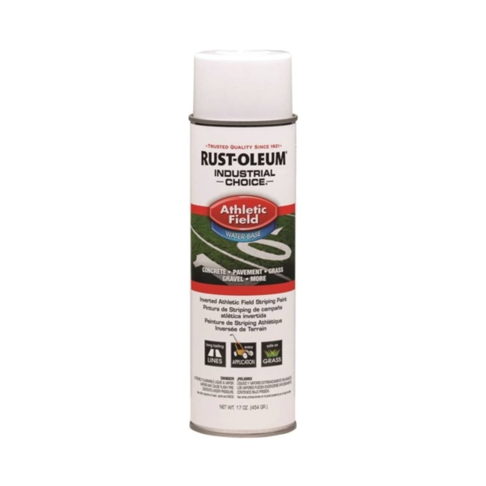 Rust-Oleum Industrial Choice Athletic Field Striping Paint, White, 17 oz.
