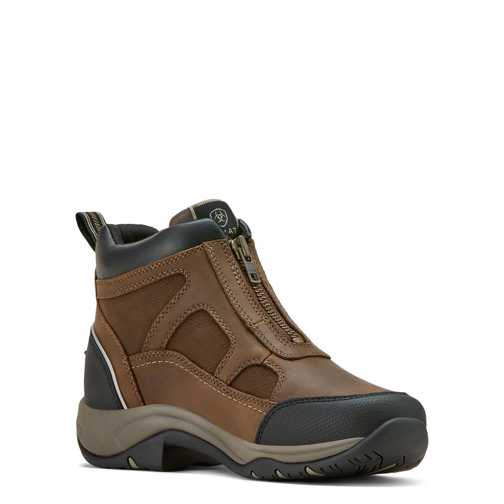 Ariat, Ladies Palm Brown Terrain Zip Waterproof Boot