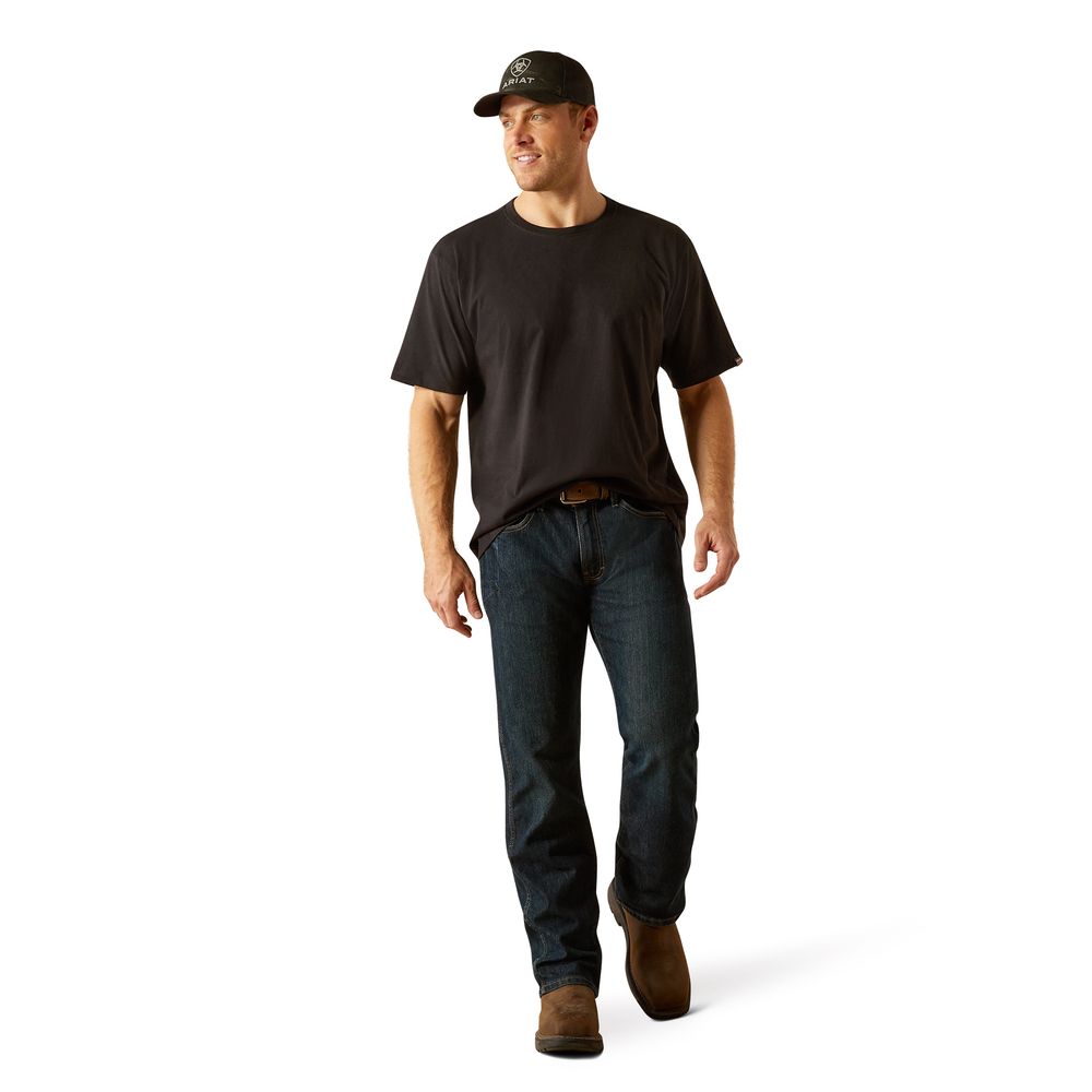 Ariat, Men's Black Rebar Cotton Strong Standard T-Shirt