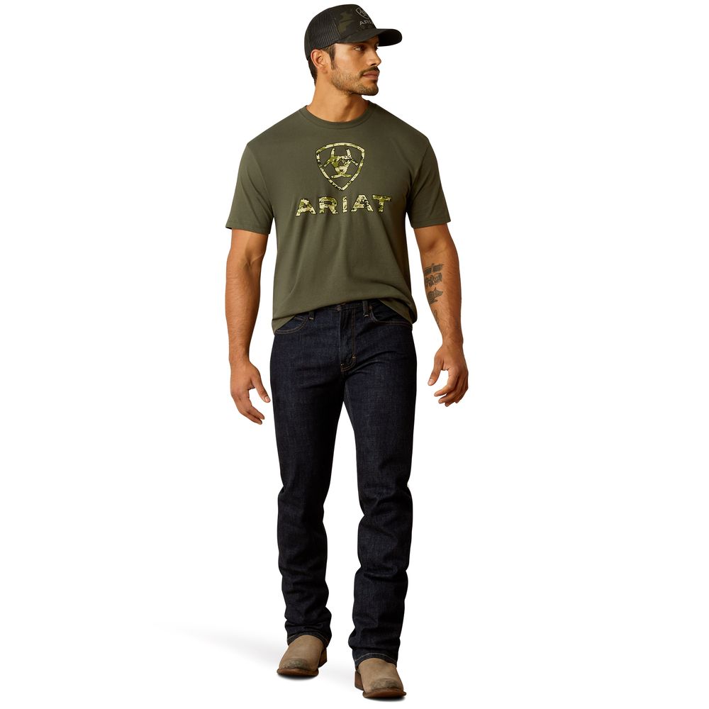 Ariat, Men's Dark Olive Liberty USA Digi Camo T-Shirt