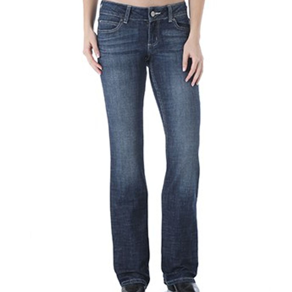 Wrangler, Ladies' Mid-Rise Boot Cut Jeans, 09MWZDO