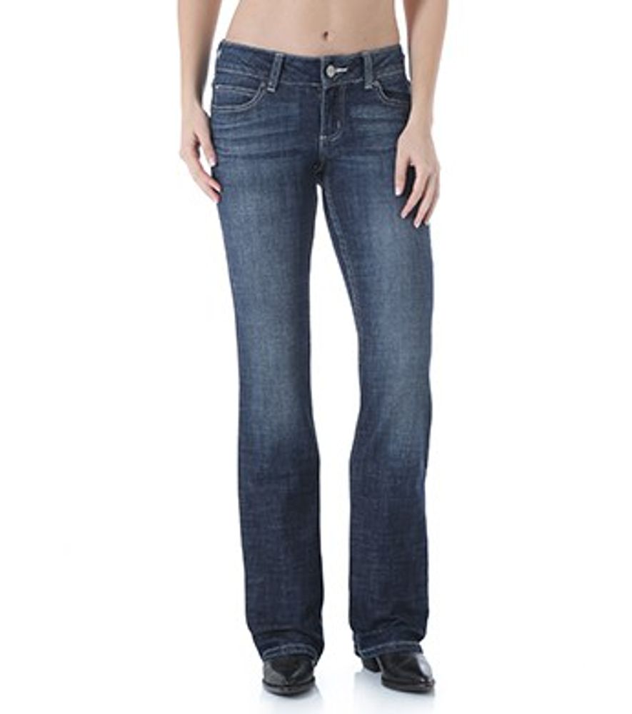 Wrangler, Ladies' Mid-Rise Boot Cut Jeans, 09MWZDO