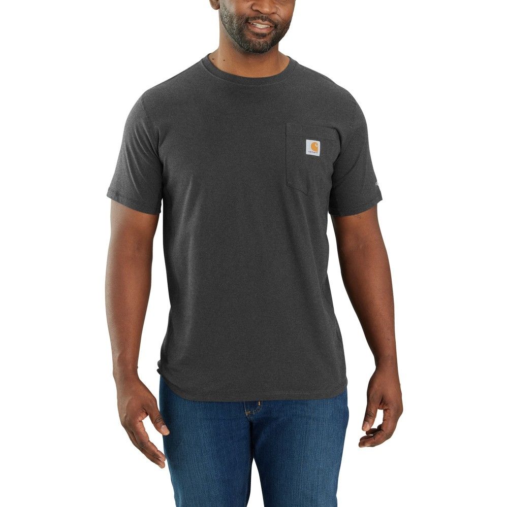 Carhartt, Men's Carbon Heather Force® Relaxed Fit Short-Sleeve Pocket T-Shirt