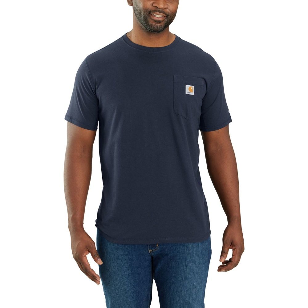 Carhartt, Men's Navy Force® Relaxed Fit Short-Sleeve Pocket T-Shirt