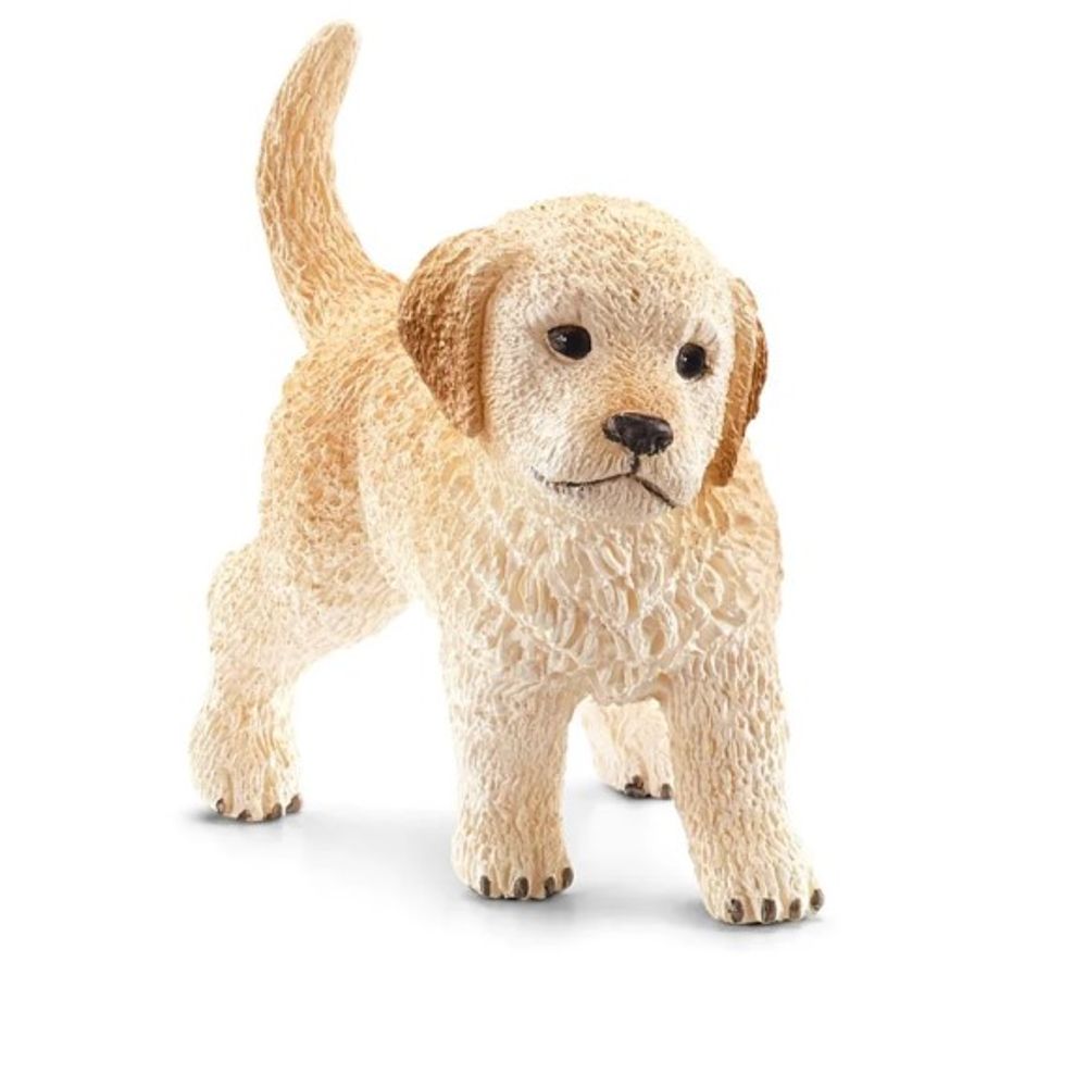 Schleich, Golden Retriever Puppy Toy Figure, 16396