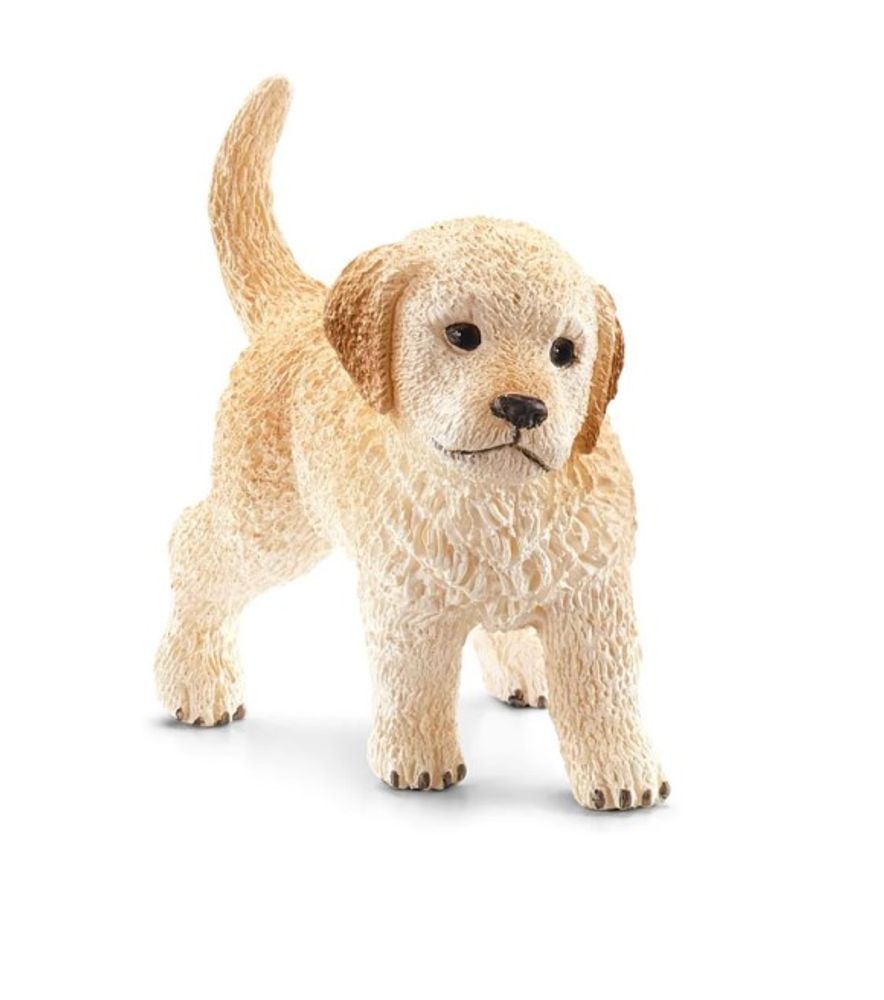 Schleich, Golden Retriever Puppy Toy Figure, 16396