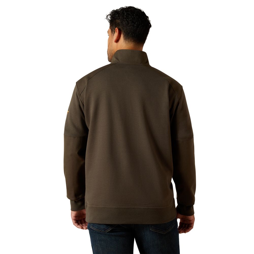 Ariat, Men's Earth Rebar Workman Duracanvas 1/4 Zip Sweatshirt