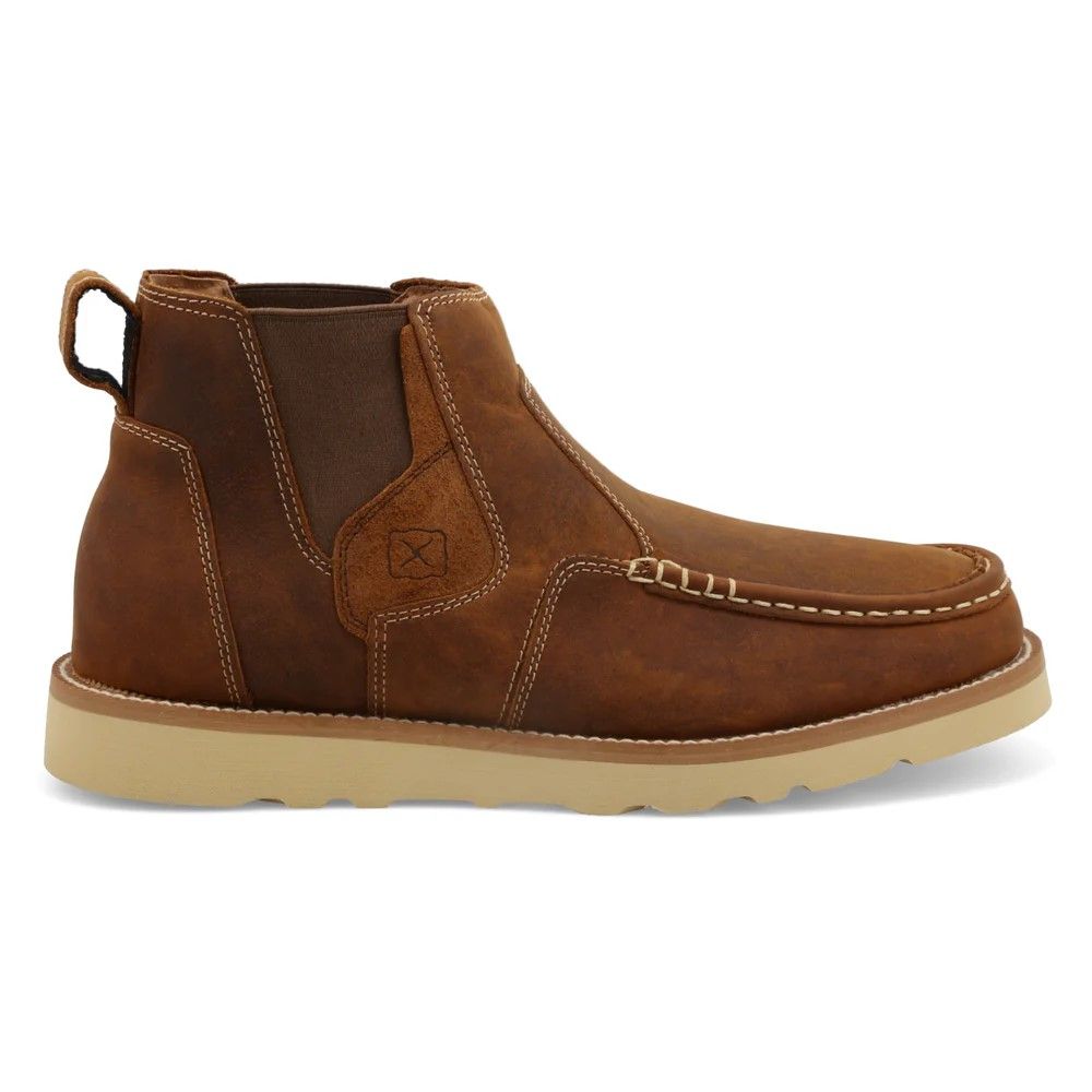 Twisted X, Men's Brown 4" Chelsea Wedge Sole Boot 