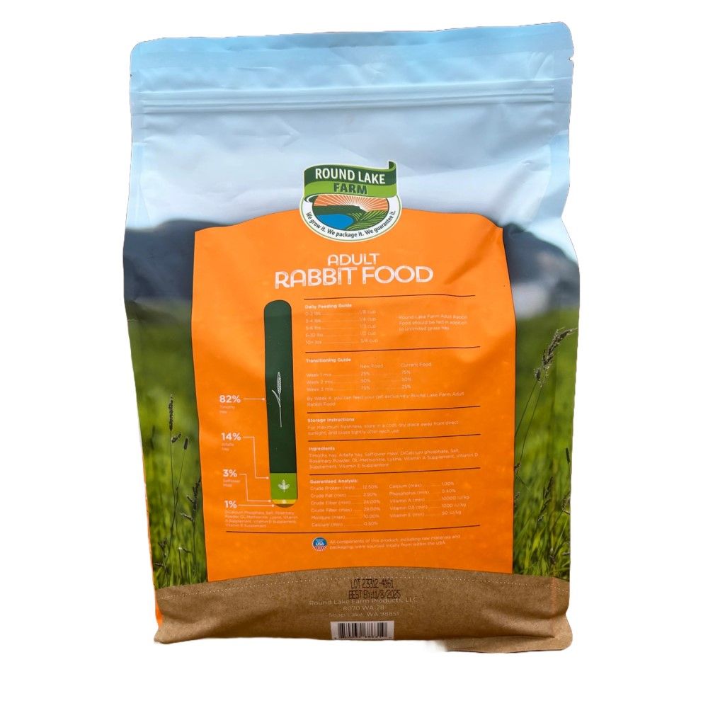Round Lake Farm, Adult Rabbit Food, 4 lb