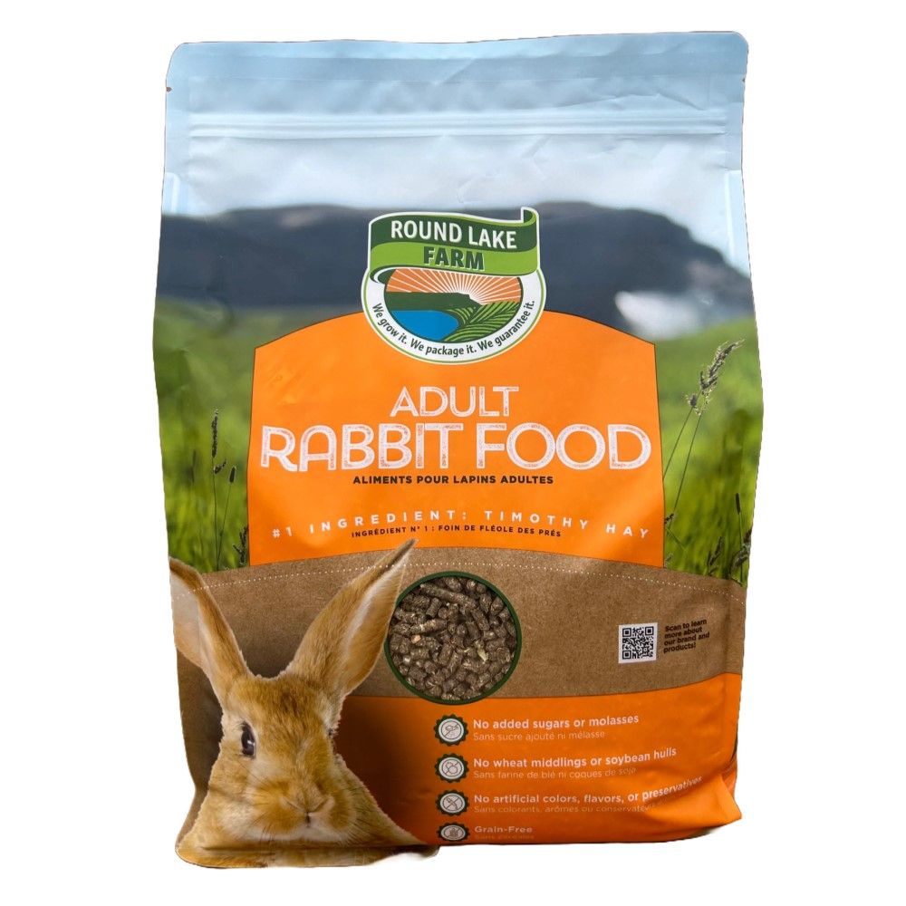 Round Lake Farm, Adult Rabbit Food, 4 lb