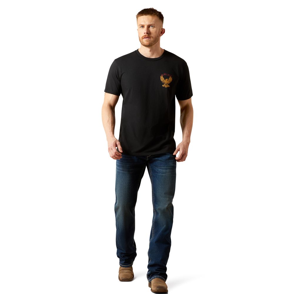 Ariat, Men's Black Rustic Eagle T-Shirt