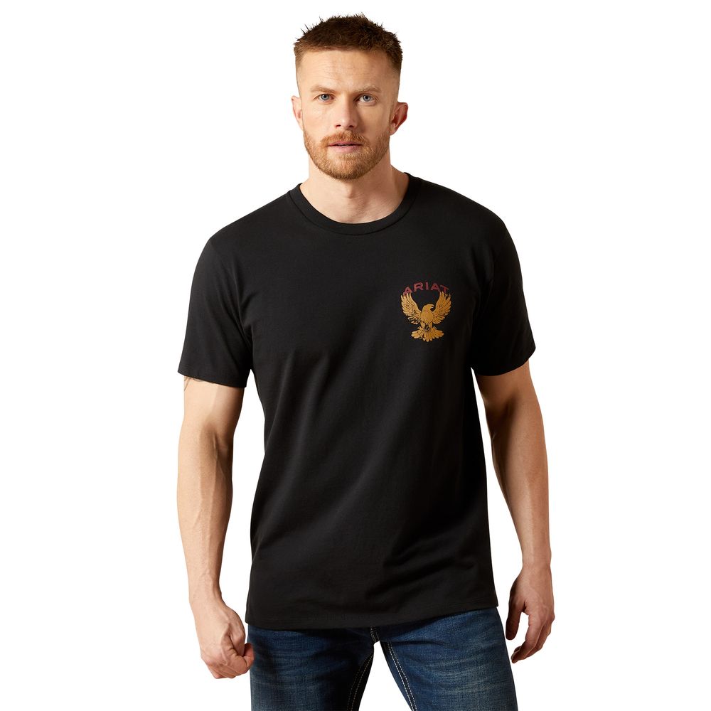 Ariat, Men's Black Rustic Eagle T-Shirt