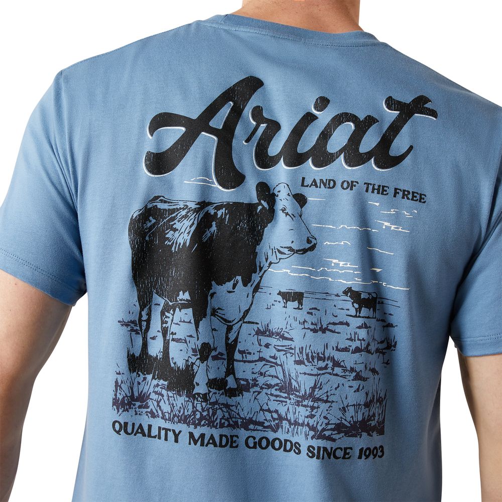 Ariat, Men's Coronet Blue Cattle Co. T-Shirt