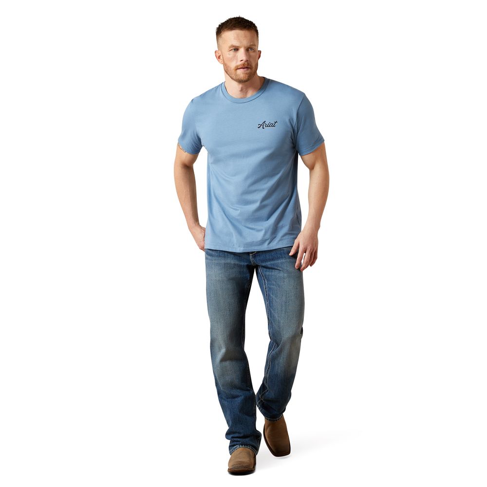 Ariat, Men's Coronet Blue Cattle Co. T-Shirt