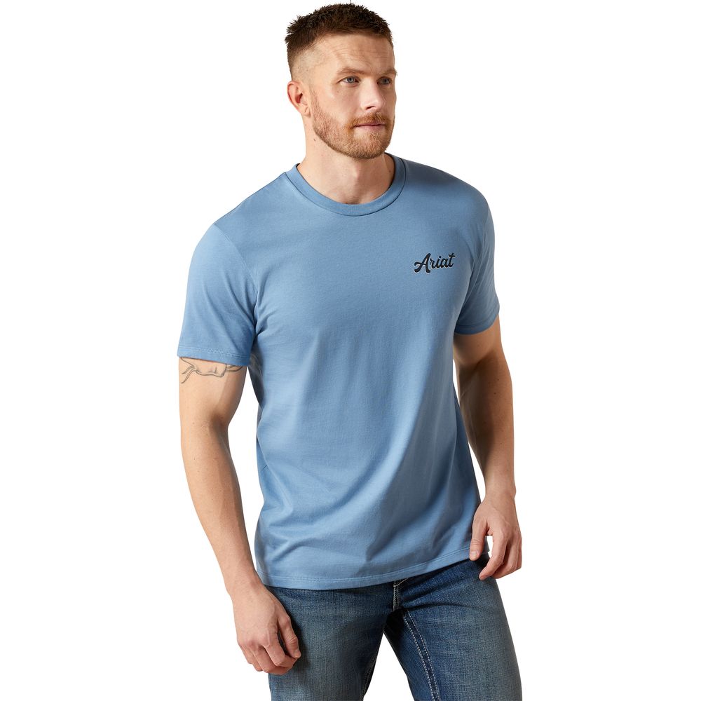 Ariat, Men's Coronet Blue Cattle Co. T-Shirt
