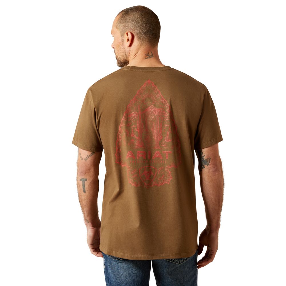 Ariat, Men's Teak Stone Arrowhead T-Shirt