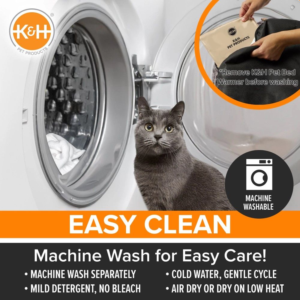 K & H Pet Products, Gray Thermo-Snuggle Cup Heated Cat Bed