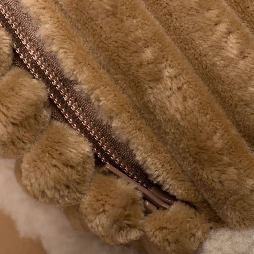 HuggleHounds, Brown Large Scout Perfect Bolster Dog Bed 