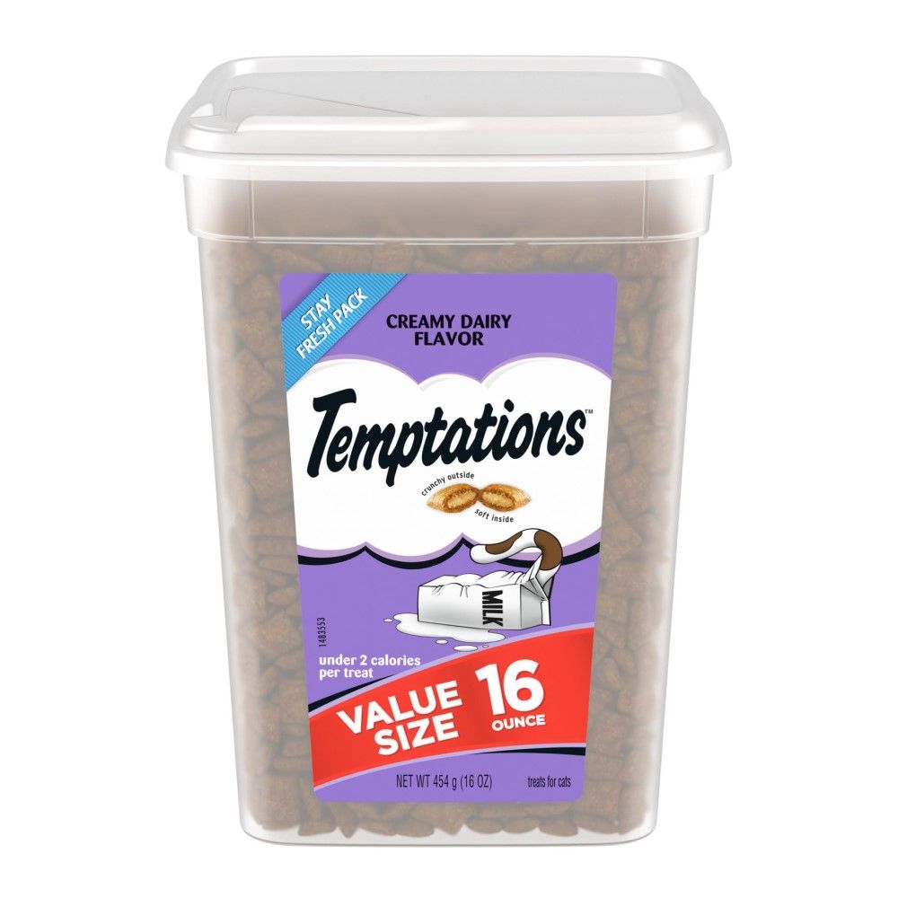 Temptations, Classic Tasty Creamy Dairy Flavor Cat Treats, 16 oz