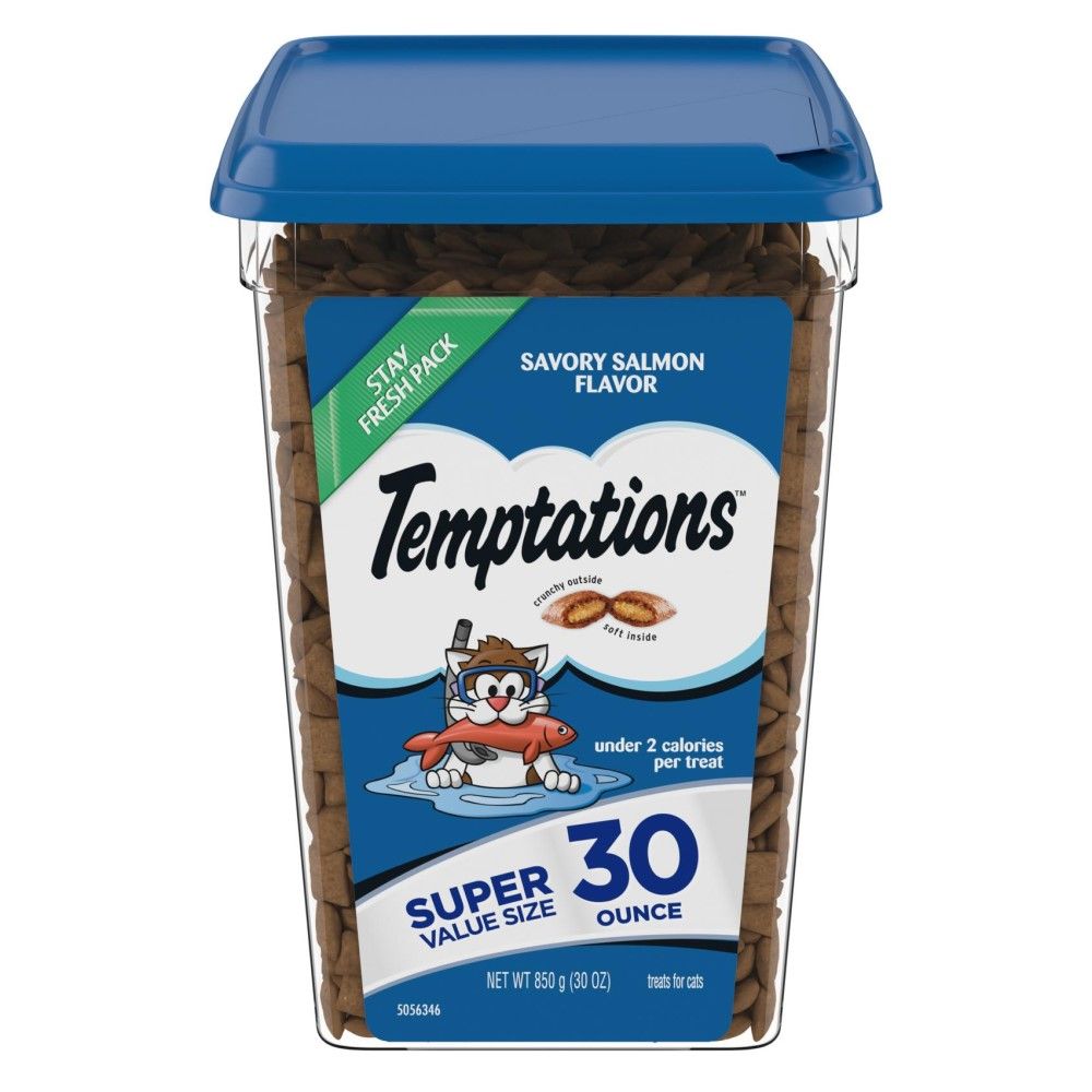 Temptations, Classic Savory Salmon Flavor Cat Treats, 30 oz