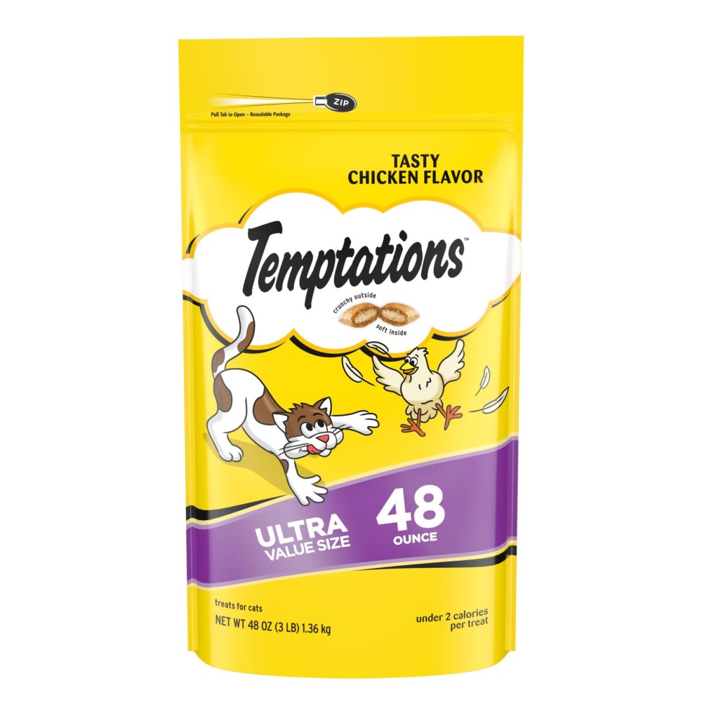 Temptations Classic Tasty Chicken Flavor Cat Treats 48 Oz 47465