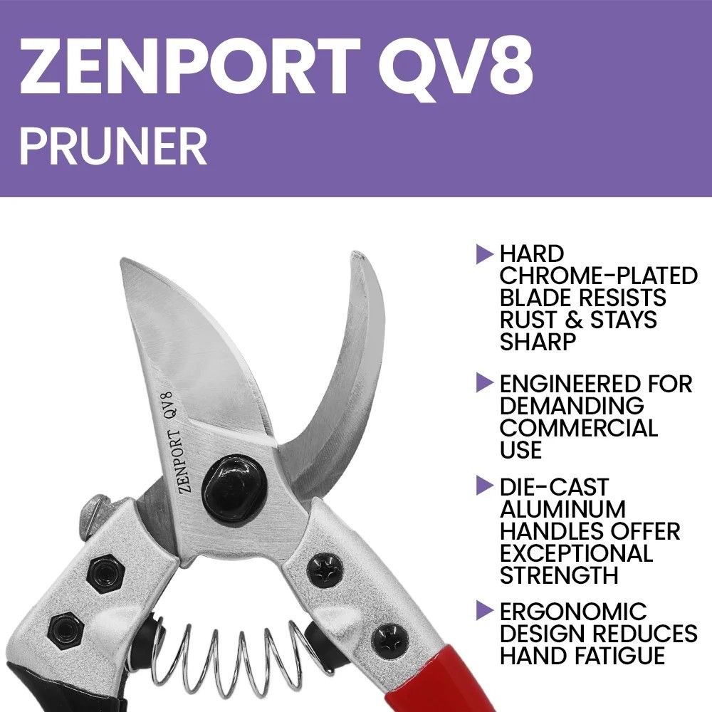 Zenport Industries, Single Hand Q Series V8 Professional Pruner QV8